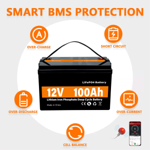 LiFePO4 acumulator de energie solară 12V 100Ah