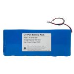 Pachet de baterii Lifepo4 9.6V 12AH 3S2P pentru iluminat stradal solar