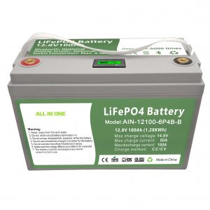 ALL IN ONE Baterie LiFePO4 cu ciclu profund 12V100Ah cu BMS inteligent pentru sisteme de stocare a energiei de uz casnic